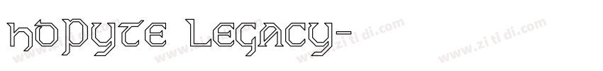 hoPyte Legacy字体转换